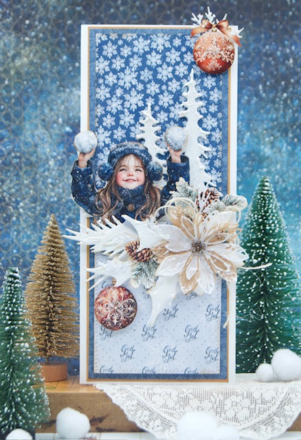 Bikuben Hobby  - Klippeark  A4 - Blå vinter