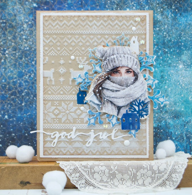 Bikuben Hobby  - Klippeark  A4 - Hvit vinter