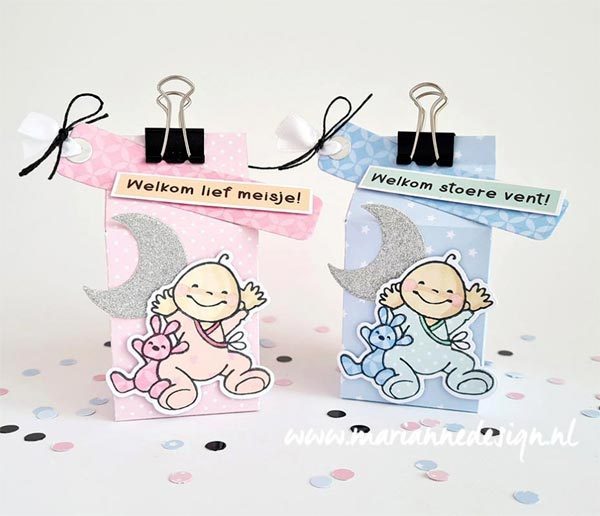 Marianne Design - Clear Stamp & Die - Eline's Animals - Storks /Babies