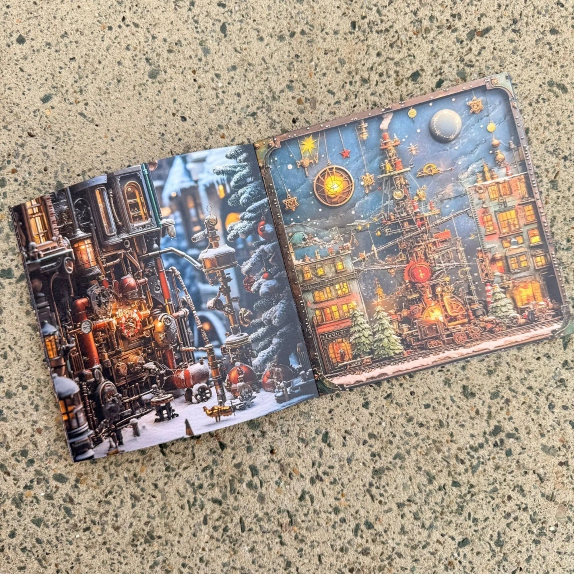 IndigoBlu - Steampunk Winterfest - 6x6 Inch Paper Book