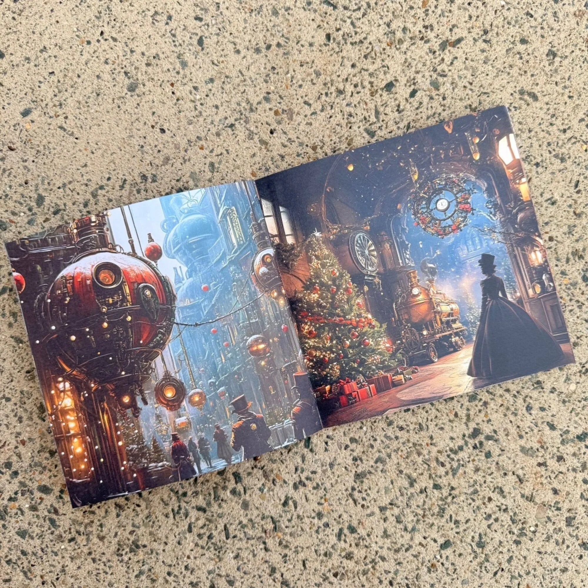 IndigoBlu - Steampunk Winterfest - 6x6 Inch Paper Book
