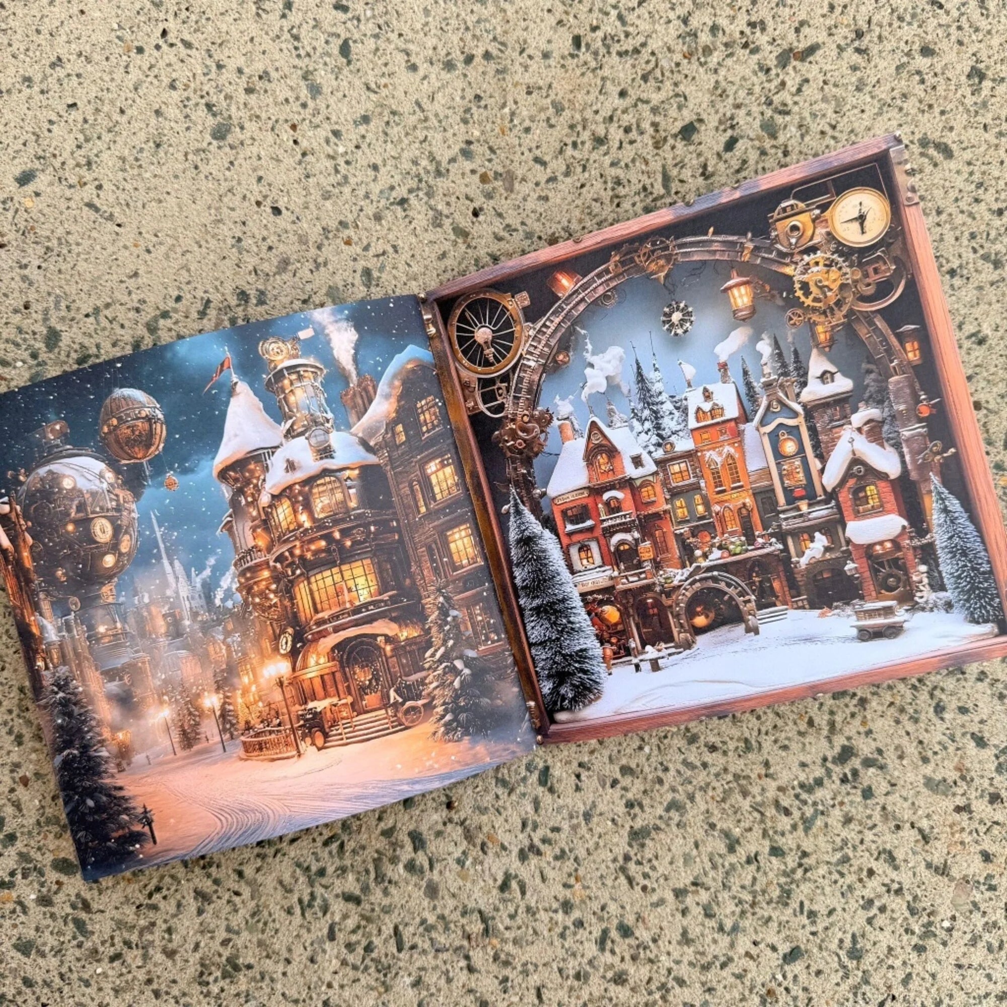 IndigoBlu - Steampunk Winterfest - 6x6 Inch Paper Book
