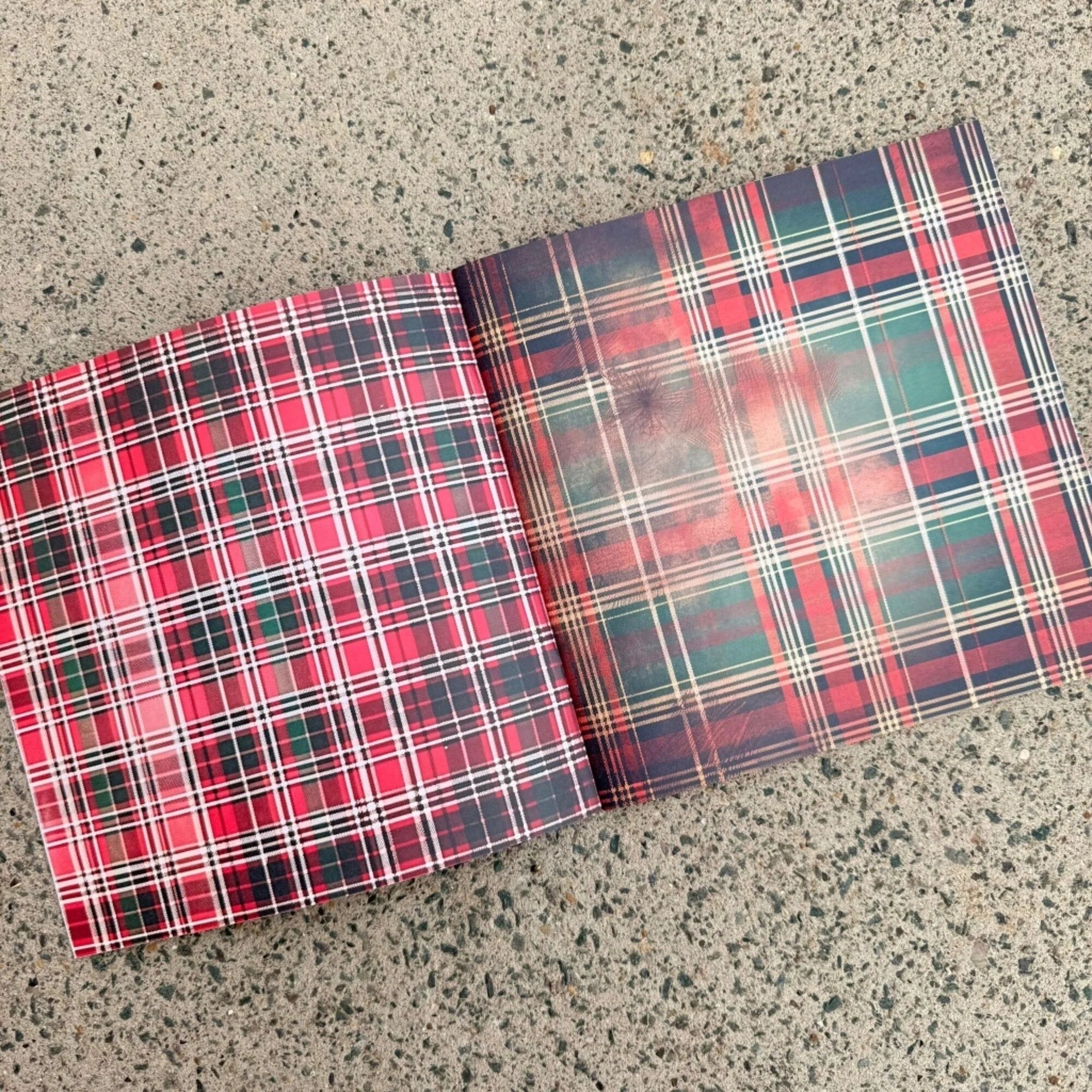 IndigoBlu - Tartan Textures - 8x8 Inch Paper Book