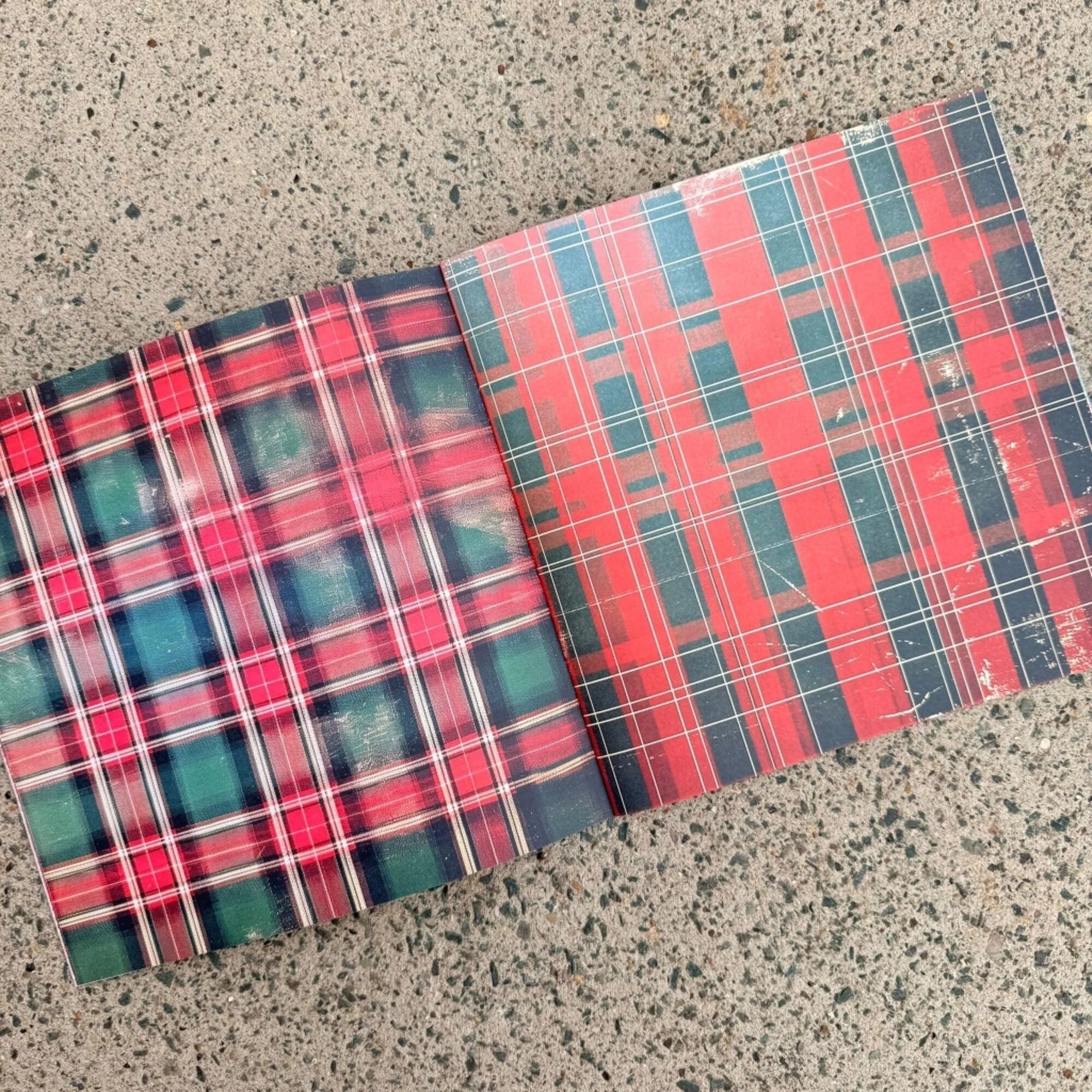 IndigoBlu - Tartan Textures - 8x8 Inch Paper Book