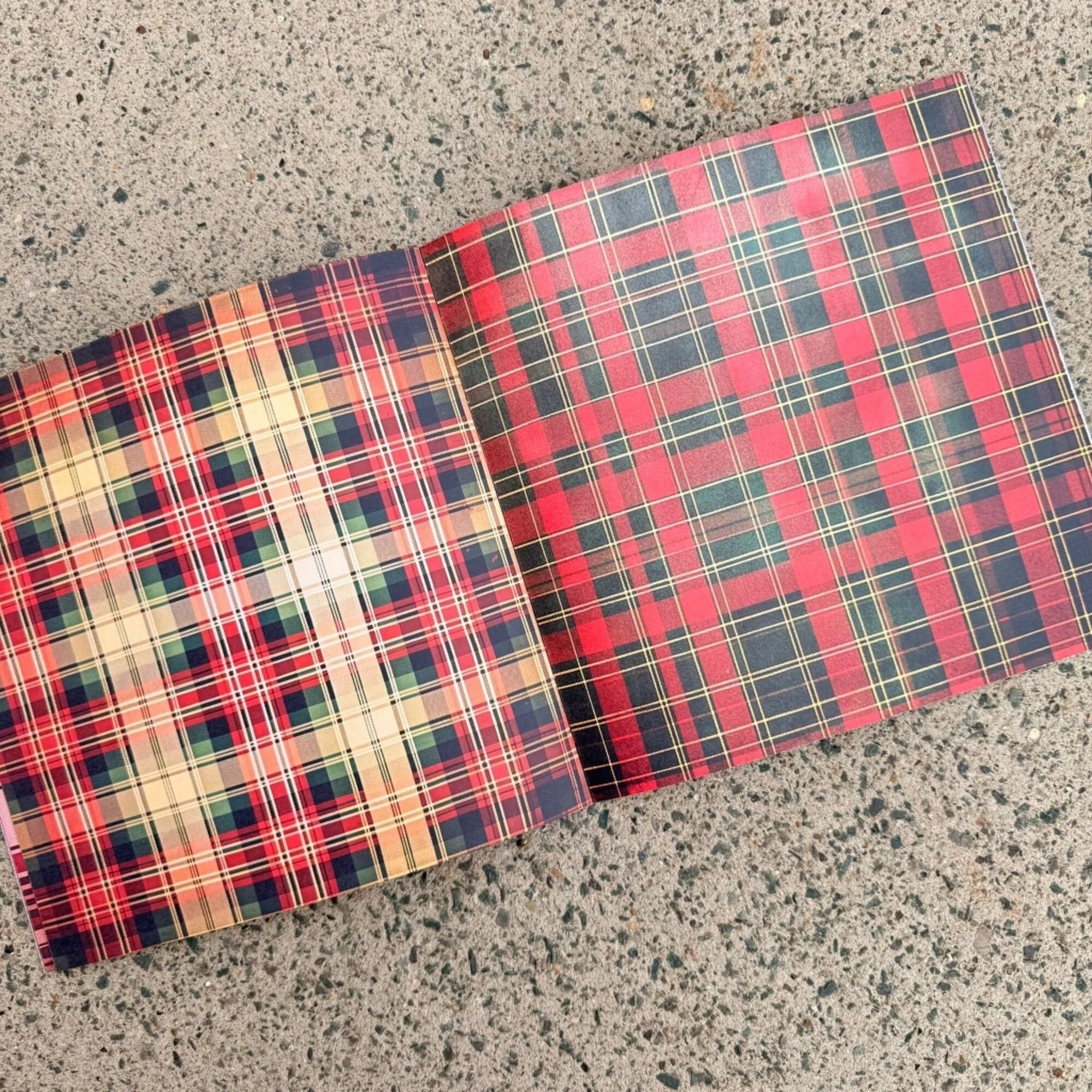 IndigoBlu - Tartan Textures - 8x8 Inch Paper Book