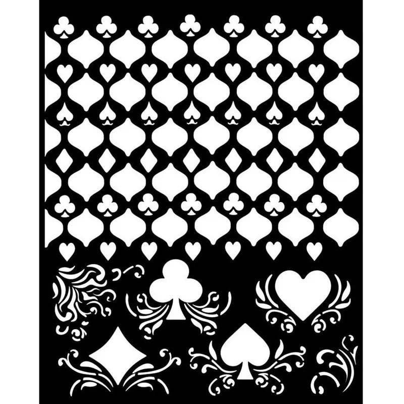 Stamperia - Master of Magic - Thick Stencil - Cards Pattern