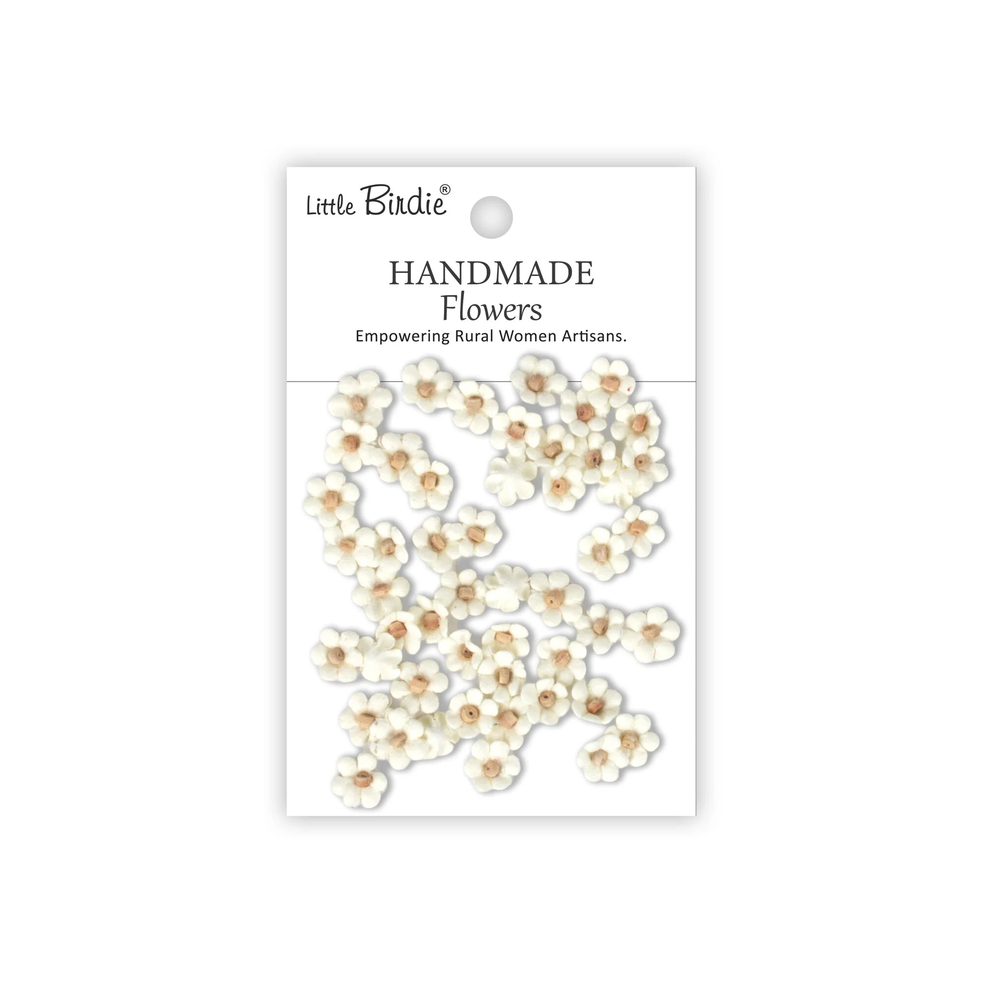 Little Birdie - Esme - paper flowers  - Ivory Pearl