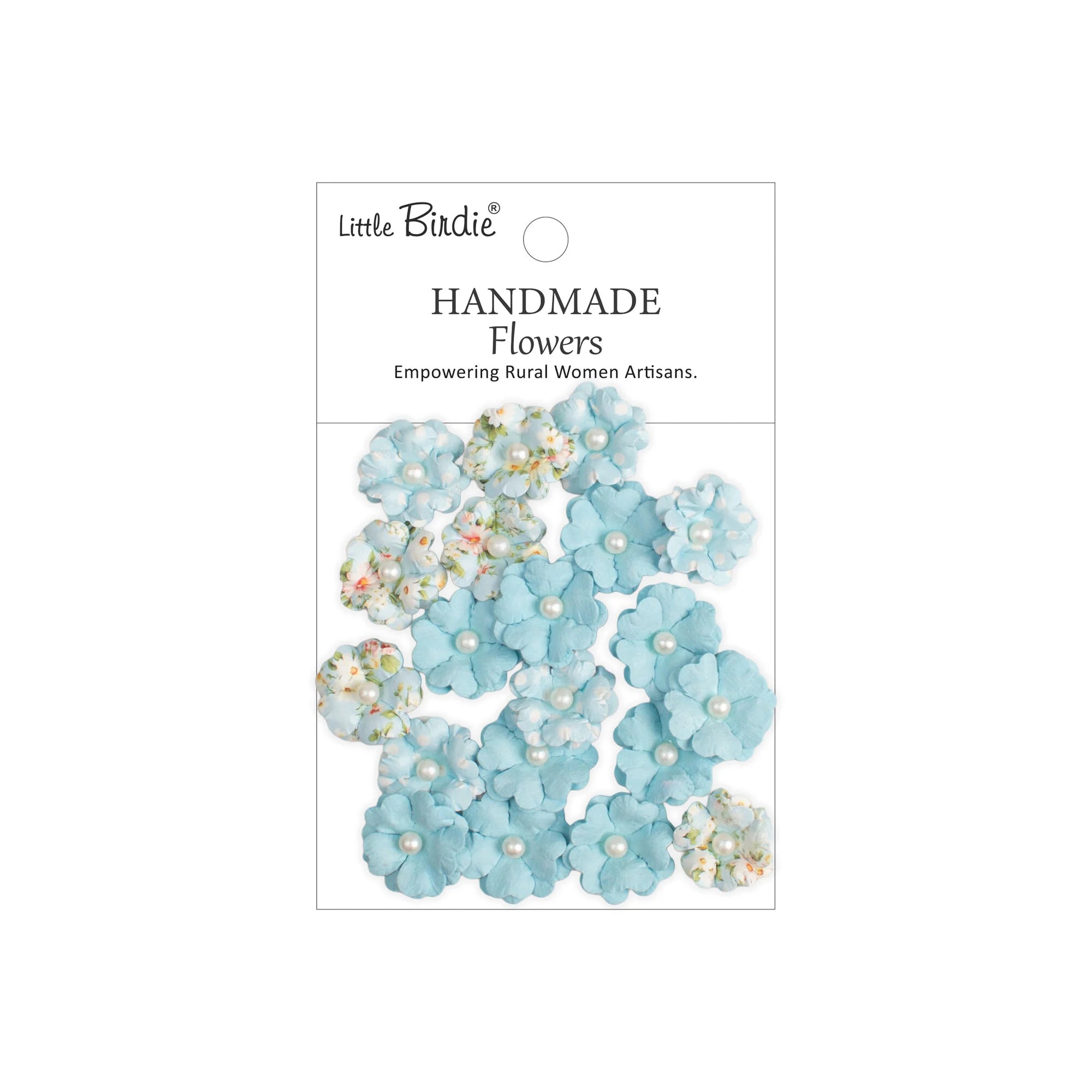 Little Birdie - Lucile - paper flowers  - Blue Symphony