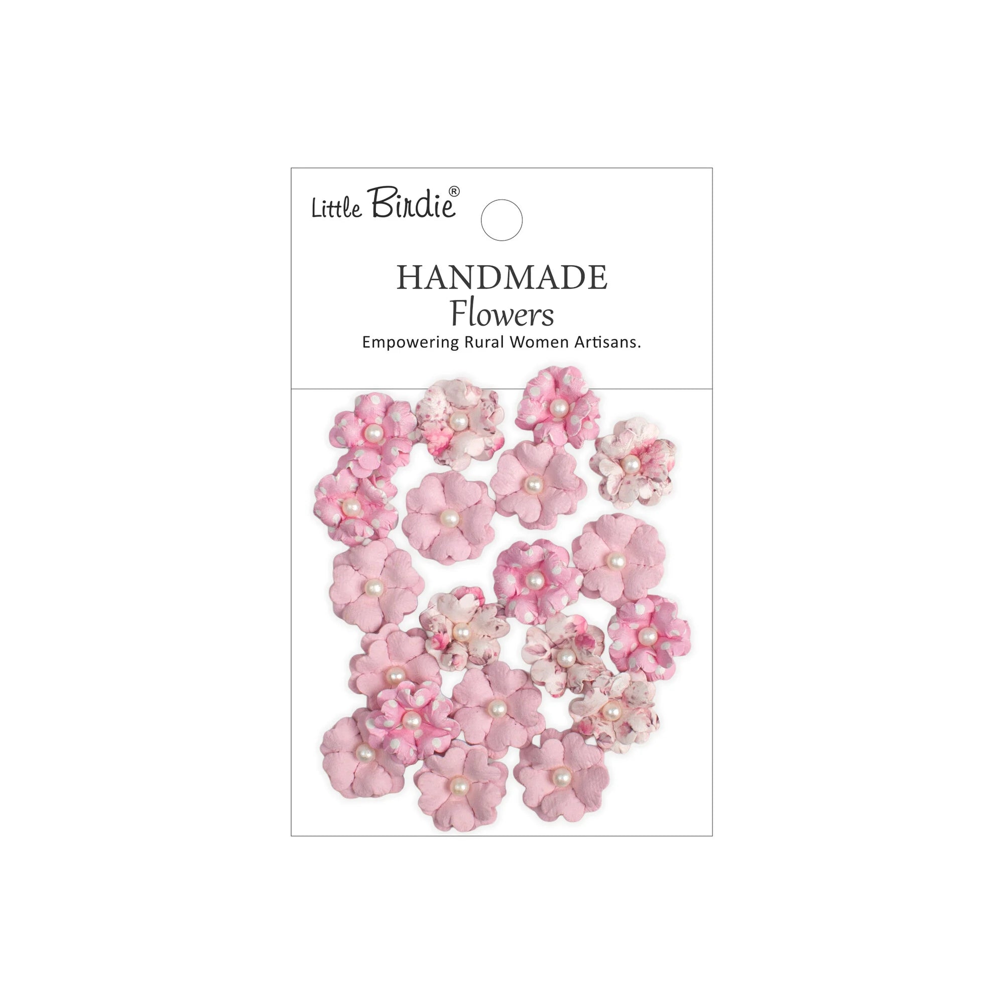 Little Birdie - Lucile - paper flowers  - Pink Symphony