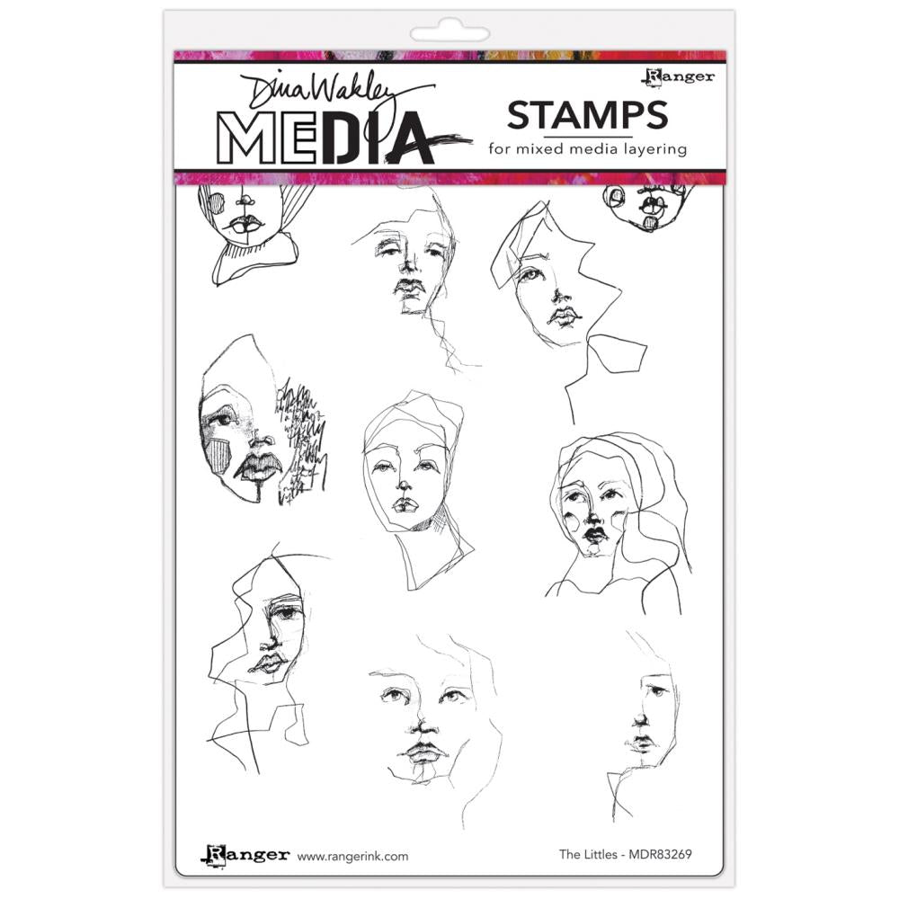 Dina Wakley Media - Stamps - The Littles