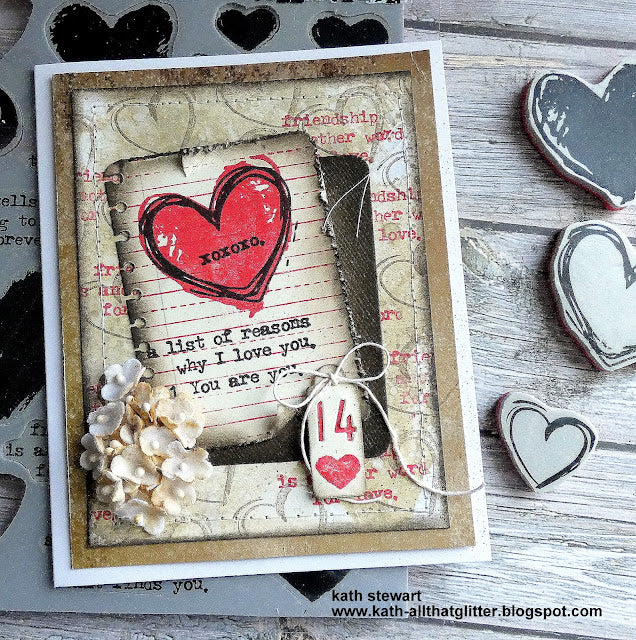 Tim Holtz Collection - Cling Stamps - Love Notes