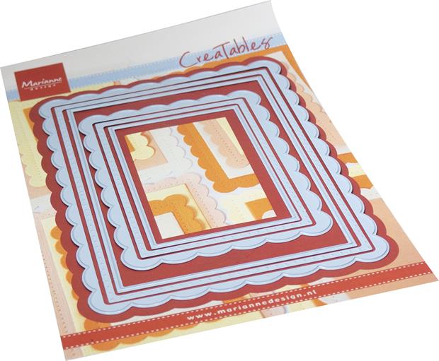 Marianne Design - Dies - Scalloped Rectangles