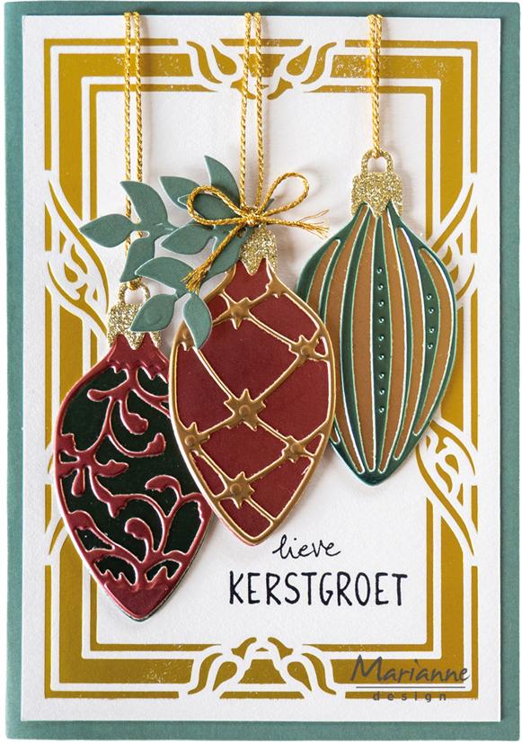 Marianne Design - Dies - Christmas Baubles (oval)