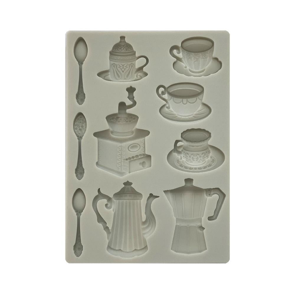 Stamperia  - Coffee and chocolate - Silicon Mould -  Cups - A5