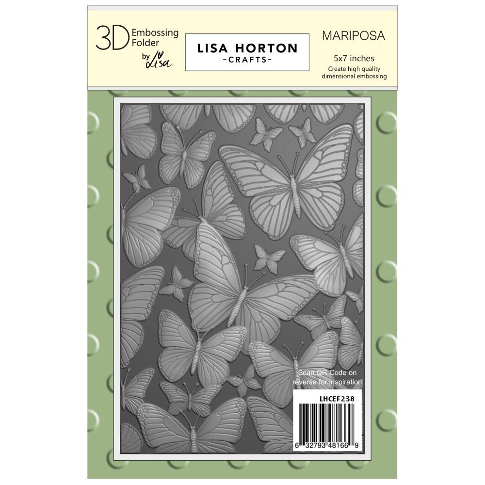 Lisa Horton - Embossing Folder - 3D - Mariposa