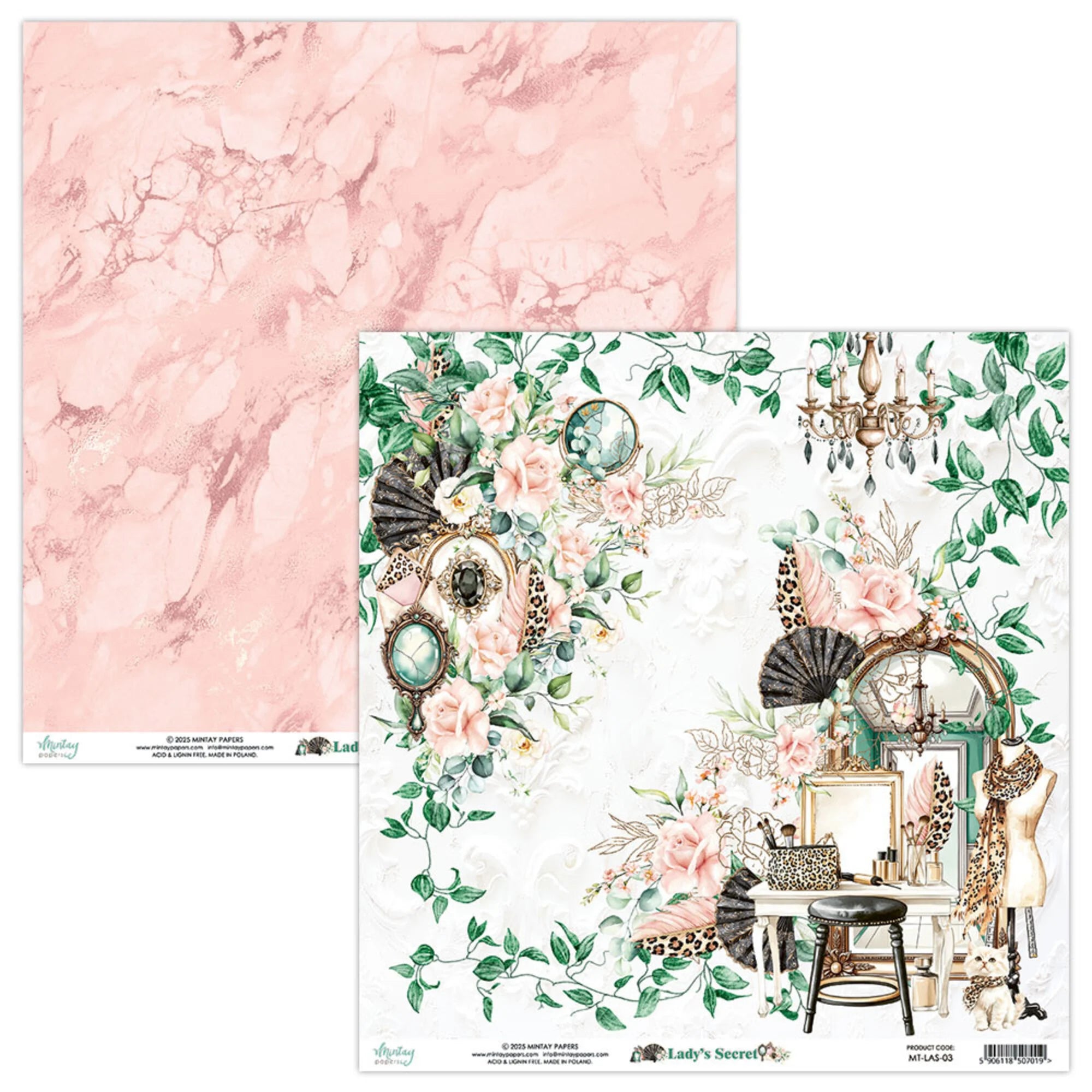 Mintay Papers - Lady's Secret - Paper Pad - 8 x 8"