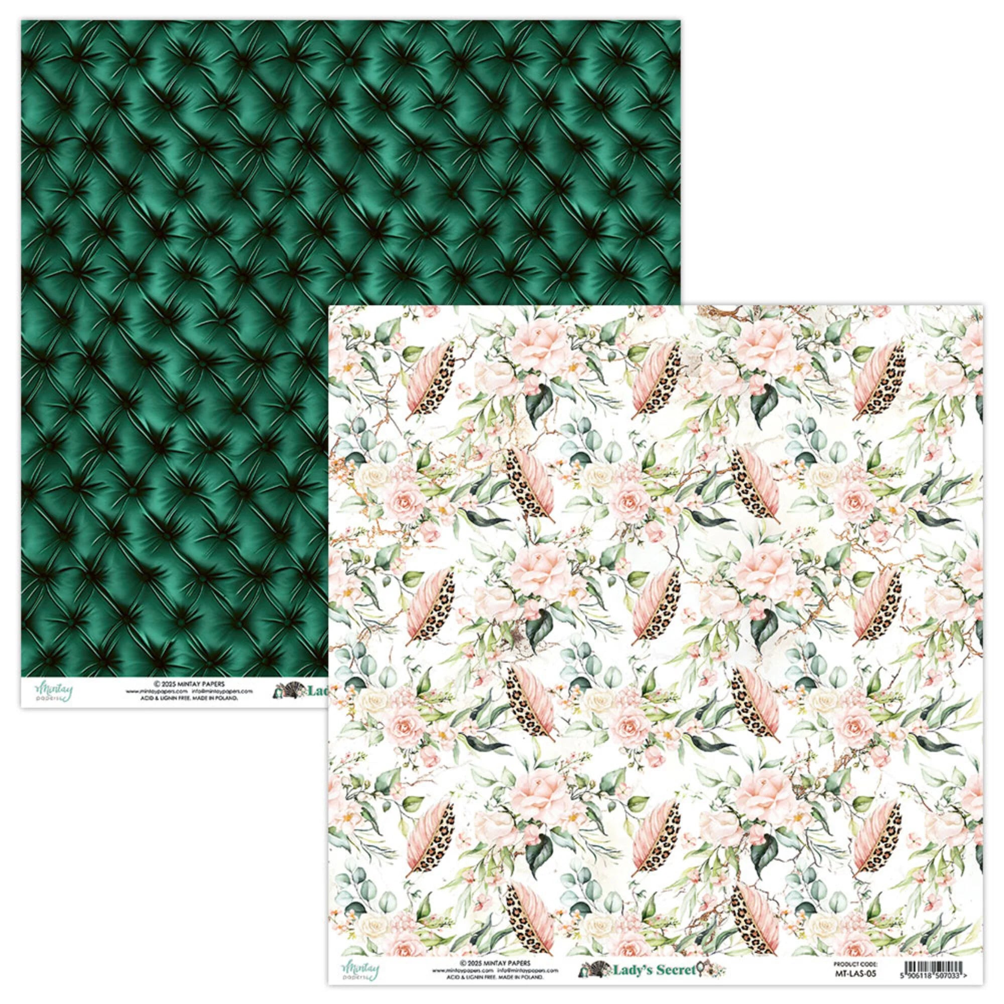 Mintay Papers - Lady's Secret - Paper Pack - 12 x 12"