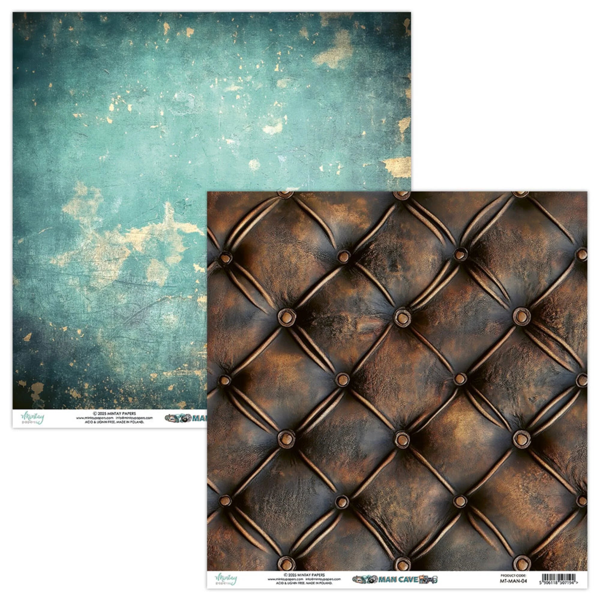 Mintay Papers - Man Cave - Paper Pad - 8 x 8"