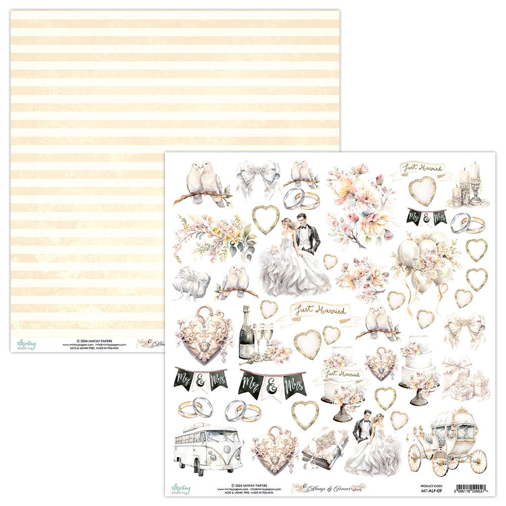 Mintay Papers - Always and Forever - Paper Pack  - 12 x 12"