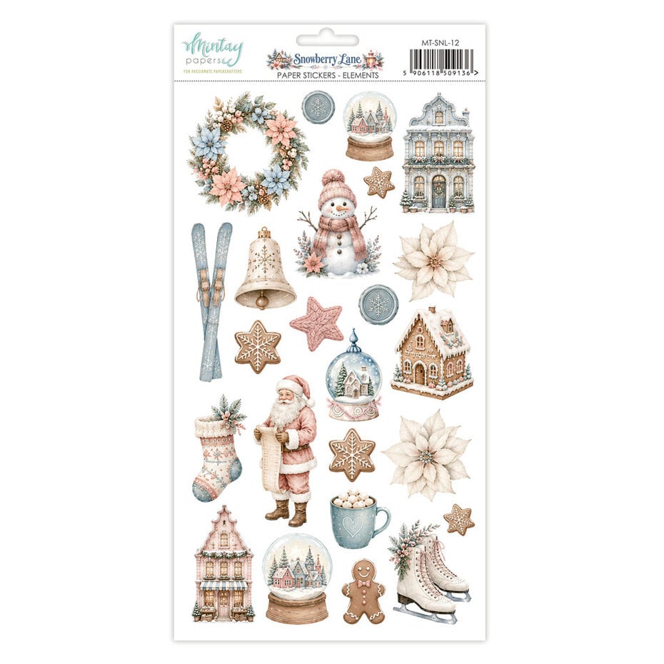 Mintay - Snowberry Lane - Paper Stickers Elements - 6 x 12"