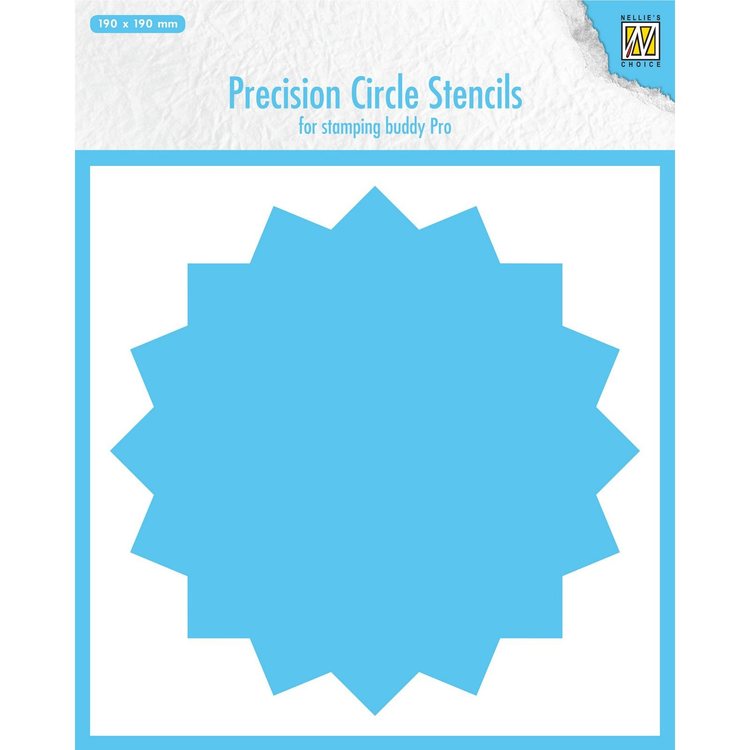 Nellie Snellen - Stencil - 16 Point Circle