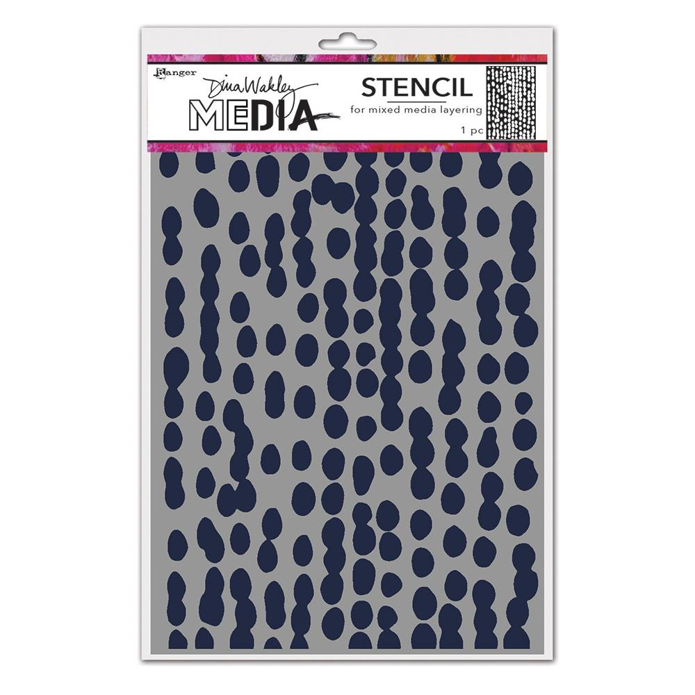 Dina Wakley Media - Stencil - Mushy Dots