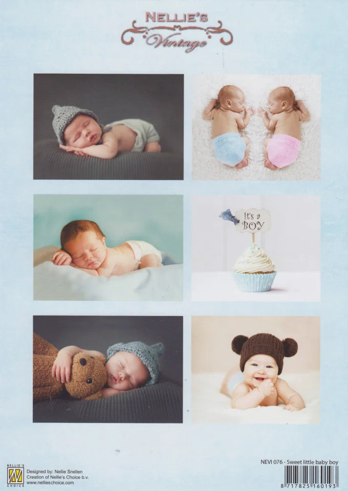 Nellie Snellen  - Nellies Vintage - Sweet little baby boy - Utklippsark