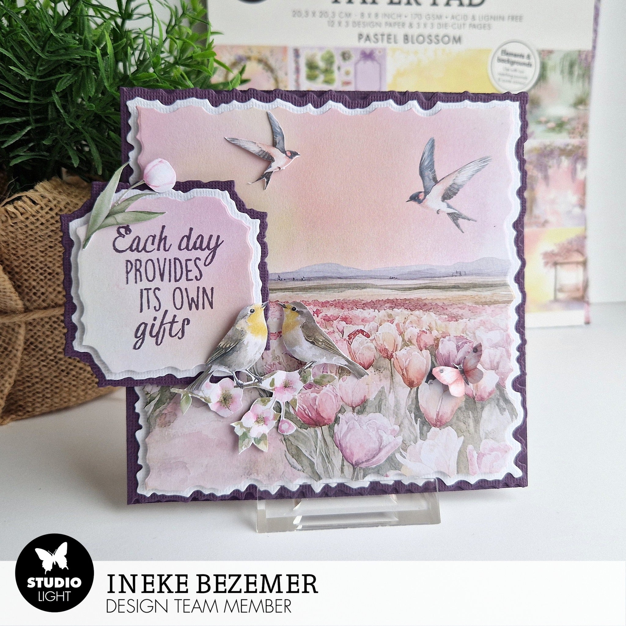 Studio Light - Dies - Torn Edge Cutting Die Folded Card Square