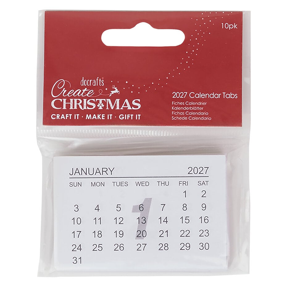 Papermania - Calendar Tabs - Kalender 2027