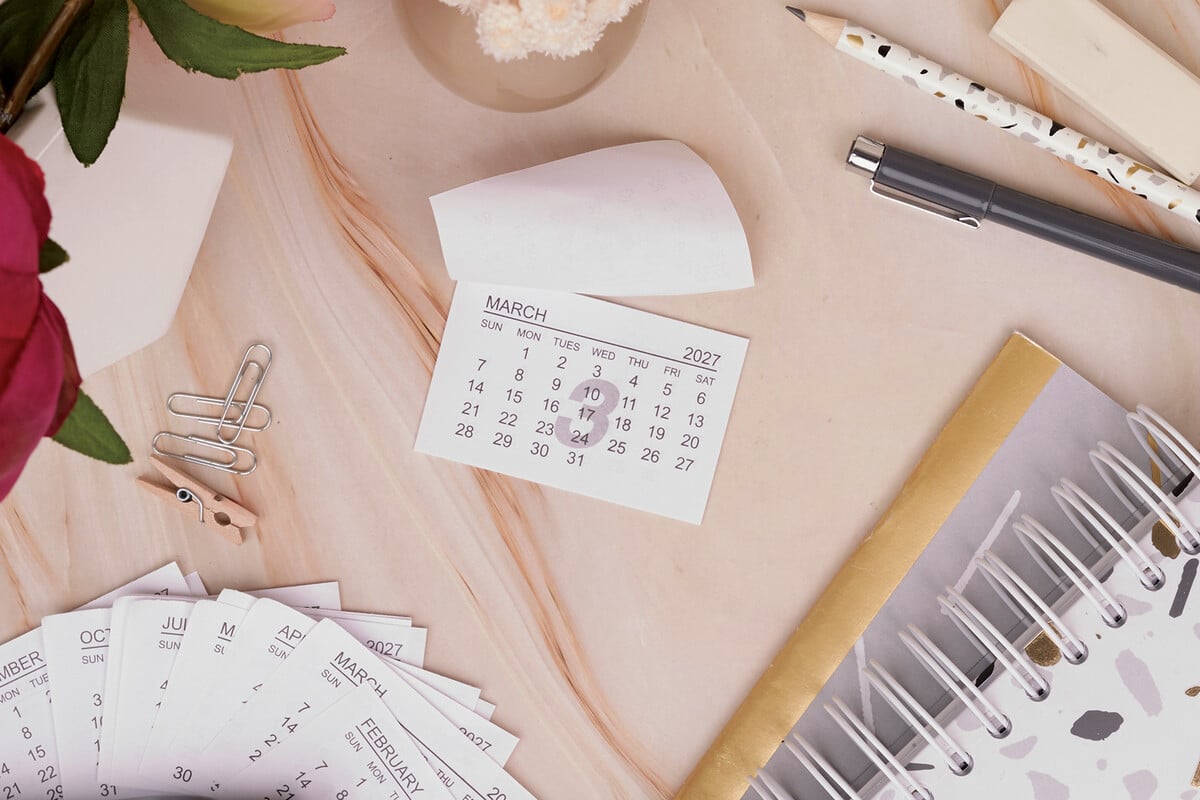 Papermania - Calendar Tabs - Kalender 2027