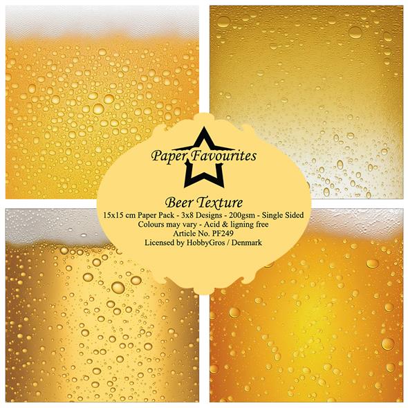 Paper Favourites - Beer Texture - Paper Pack    6 x 6"