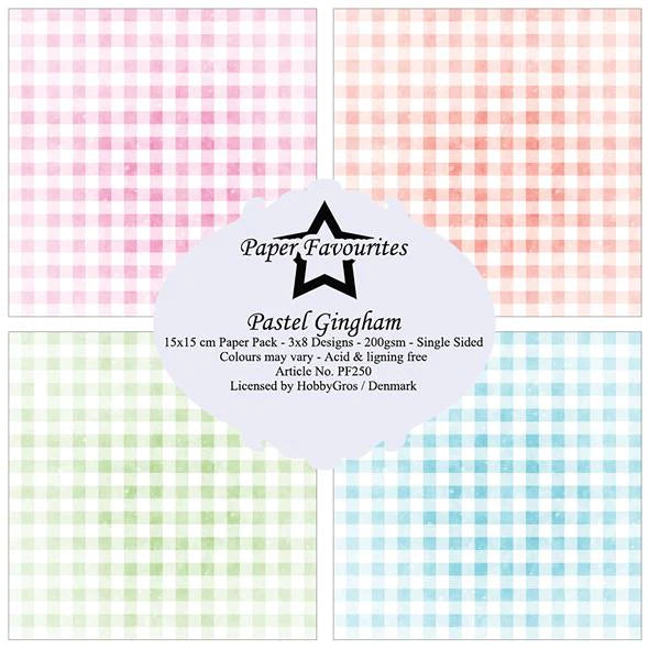 Paper Favourites - Pastel Gingham - Paper Pack    6 x 6"