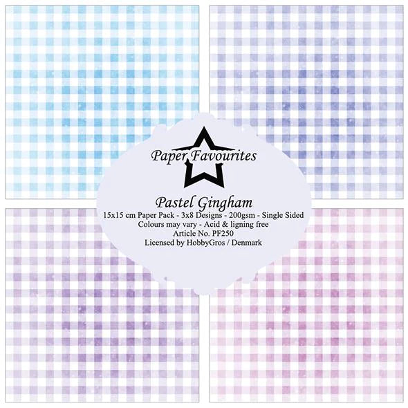 Paper Favourites - Pastel Gingham - Paper Pack    6 x 6"