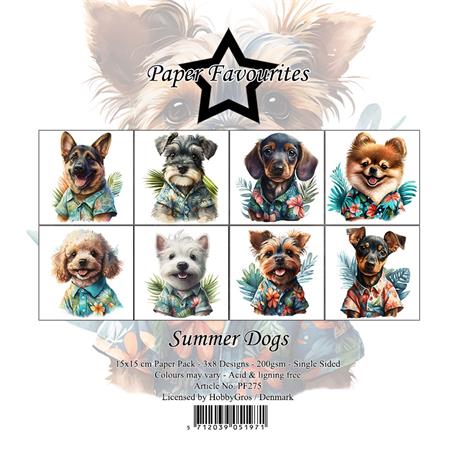Paper Favourites Paper Pack Summer Dogs 6 x 6"