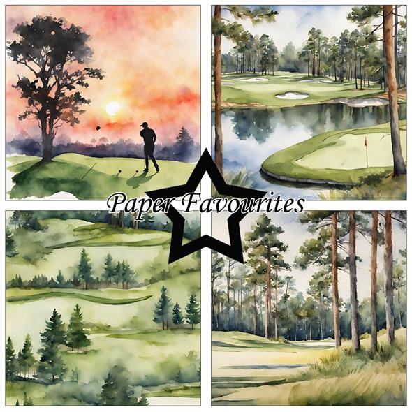 Paper Favourites - Golfing - Paper Pack    12 x 12"