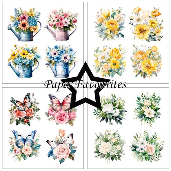 Paper Favourites - Floral Spring - Paper Pack    12 x 12"