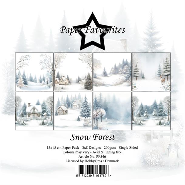 Paper Favourites - Snow Forest - Paper Pack    6 x 6"
