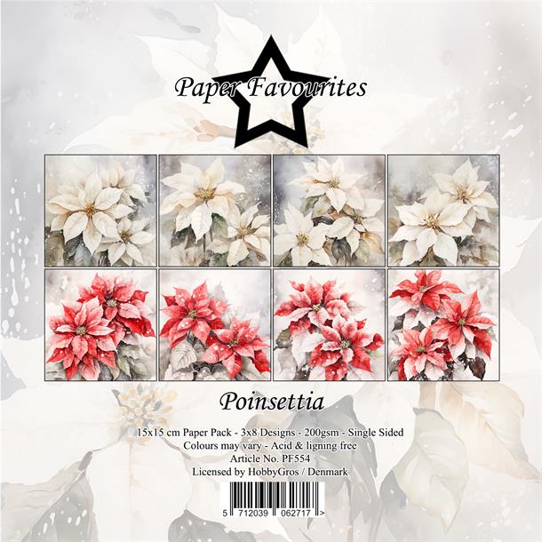 Paper Favourites - Poinsettia - Paper Pack 6 x 6"