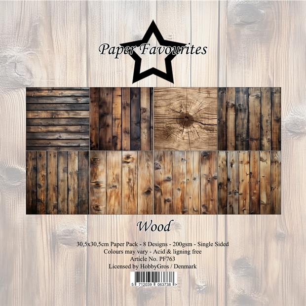 Paper Favourites - Wood - Paper Pack 12 x 12"