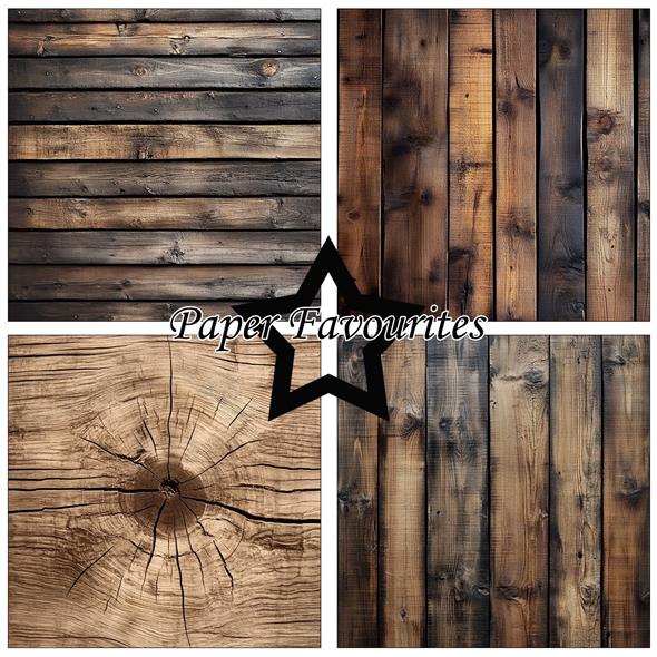 Paper Favourites - Wood - Paper Pack 12 x 12"