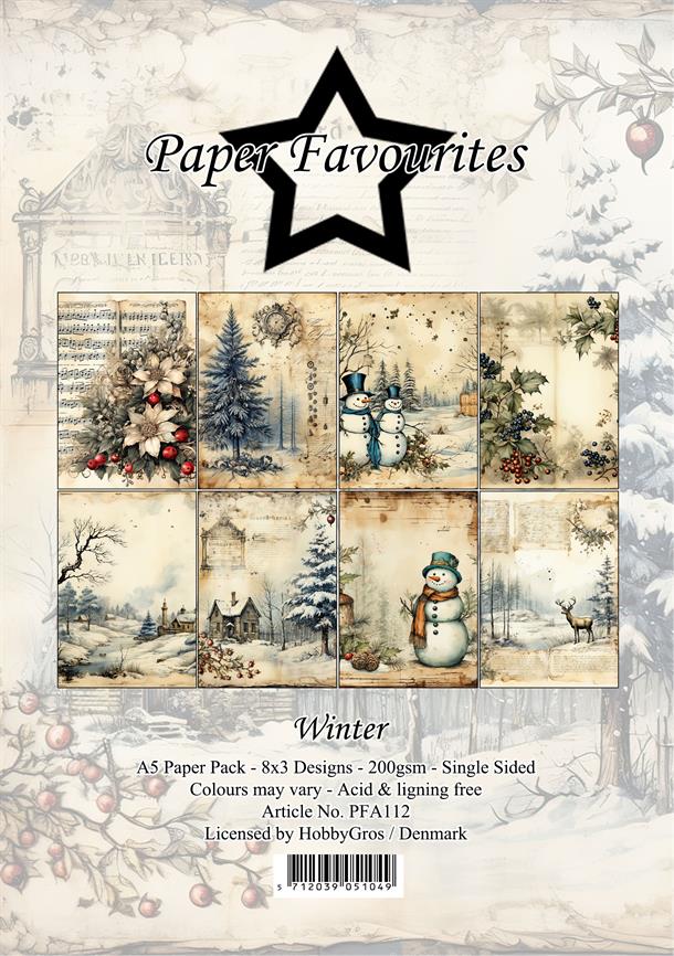 Paper Favourites - Winter - Paper Pack A5