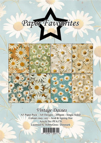 Paper Favourites - Vintage Daisies - Paper Pack A5