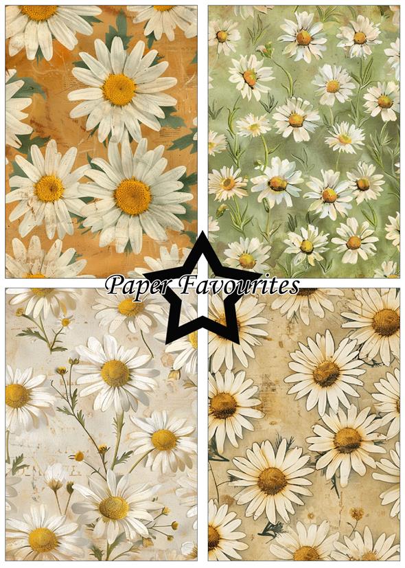 Paper Favourites - Vintage Daisies - Paper Pack A5