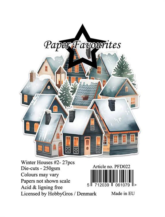 Paper Favourites - Die Cuts - Ephemera - Winter Houses 2