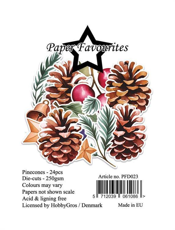 Paper Favourites - Die Cuts - Ephemera - Pinecones