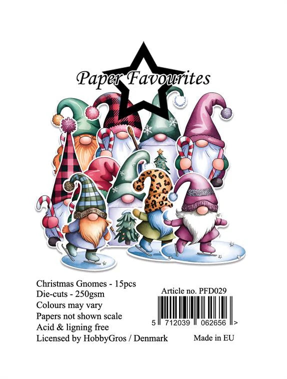 Paper Favourites - Die Cuts - Ephemera - Christmas Gnomes