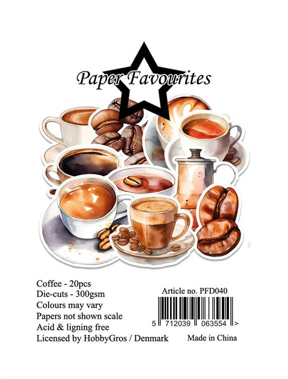 Paper Favourites - Die Cuts - Ephemera - Coffee