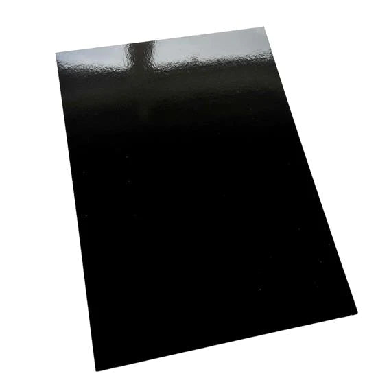 Paper Favourites - Mirror Card - Foil - Gloss - Black   A4 -5pk