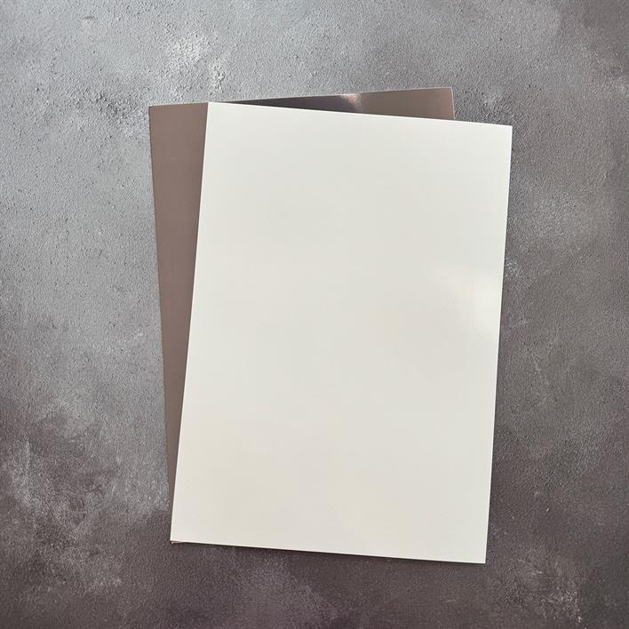 Paper Favourites - Mirror Card - Foil - Glossy - Ivory - A4 -5 pk
