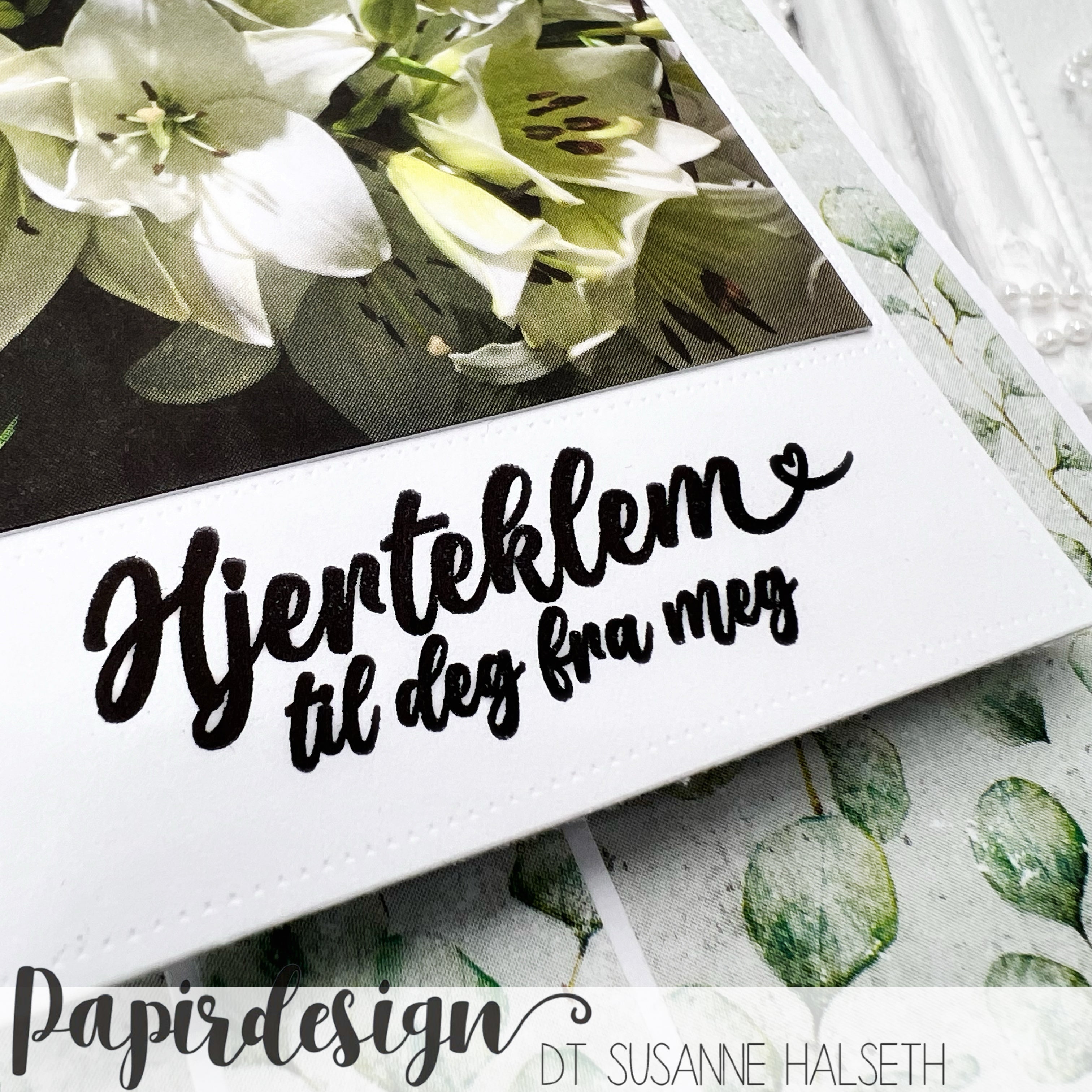 Papirdesign - Clear stamp - Hjerteklem
